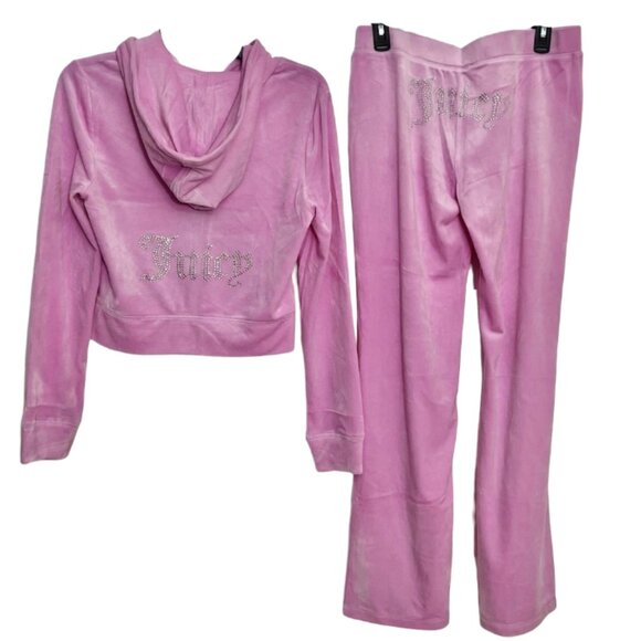 Juicy Couture Velour Floral Bloom Tracksuit - Picture 1 of 2